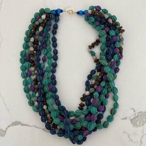 Unique Multi-Color Beaded Necklace